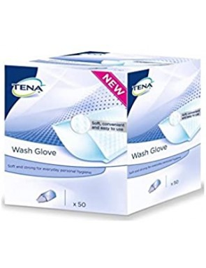Gant de toilette - TENA - wash gloves - Soft Strong paquet de 50.
