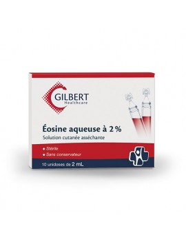 Eosine Aqueuse à 2% - Gilbert - 10 unidoses