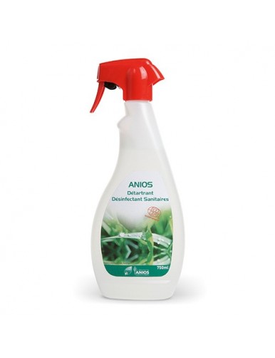 Spray détartrant désinfectant sanitaires ANIOS - FLACON 750 ML